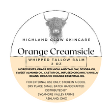 Load image into Gallery viewer, SYC Whipped Tallow Balm - Orange Creamsicle