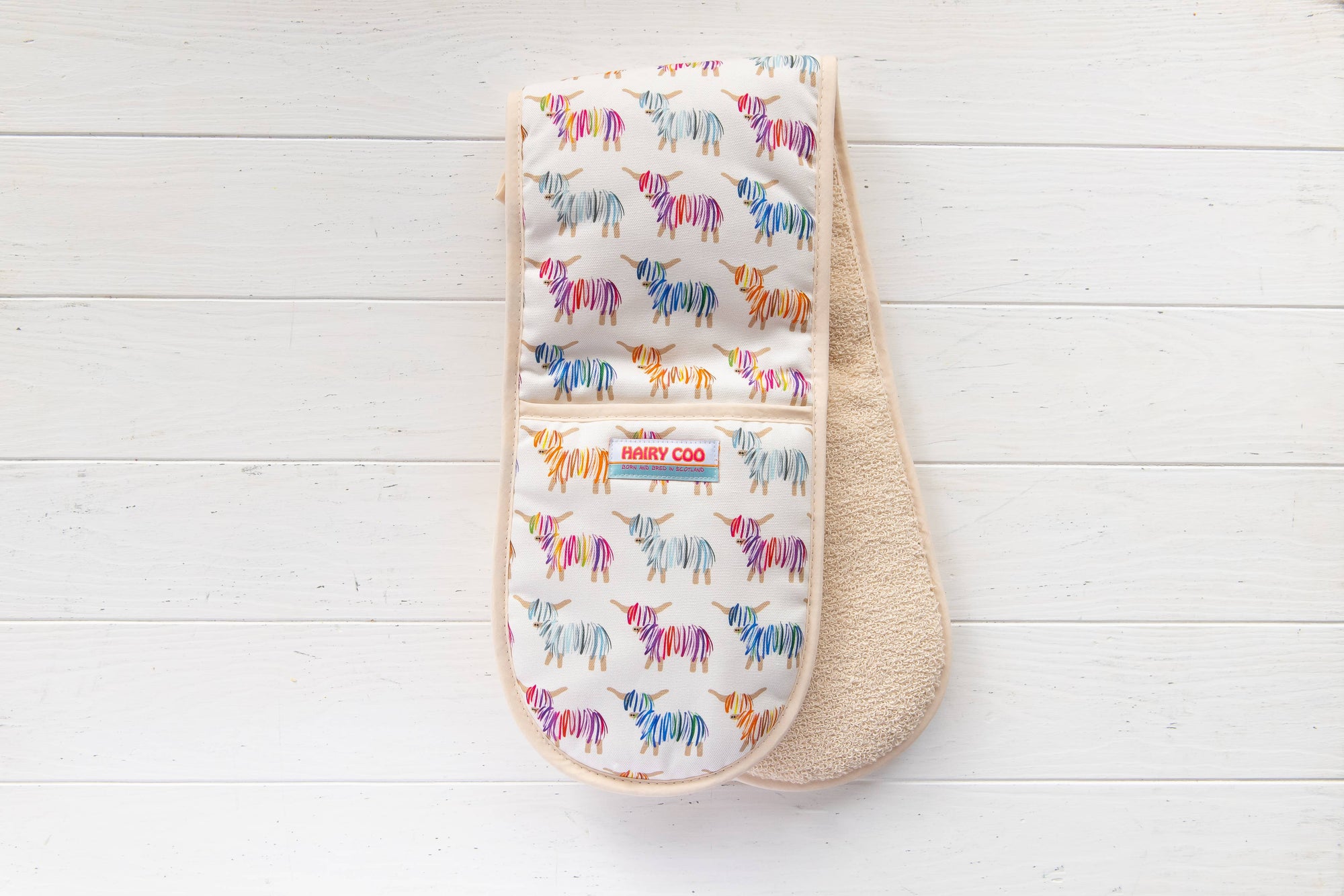 Highland Cow Oven Gloves - Born and Bred in Scotland