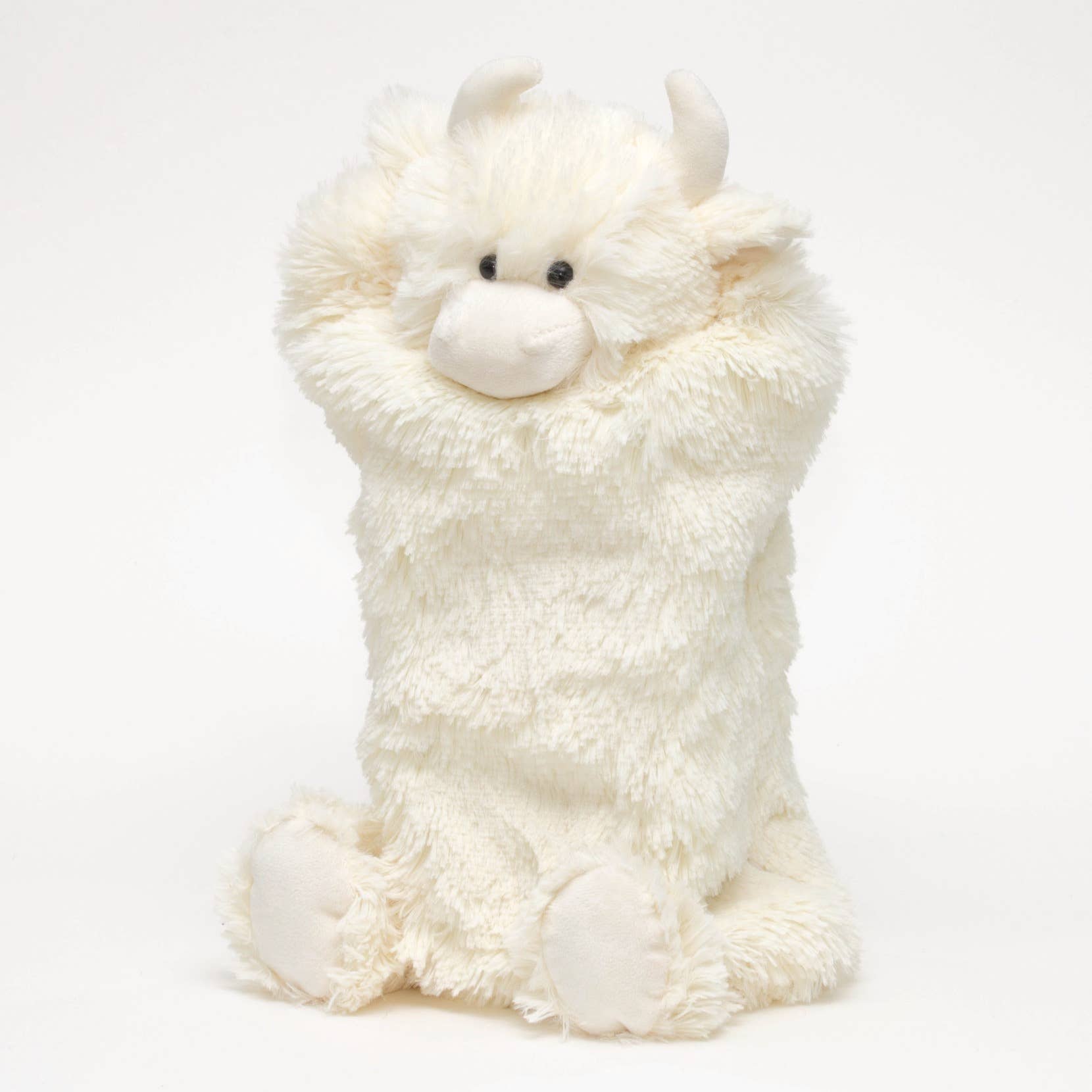 Highland Cow Hot Water Bottle - White