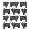 Swedish Dishcloth - Highland Cow - Black