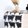 Swedish Dishcloth - Highland Cow - Black