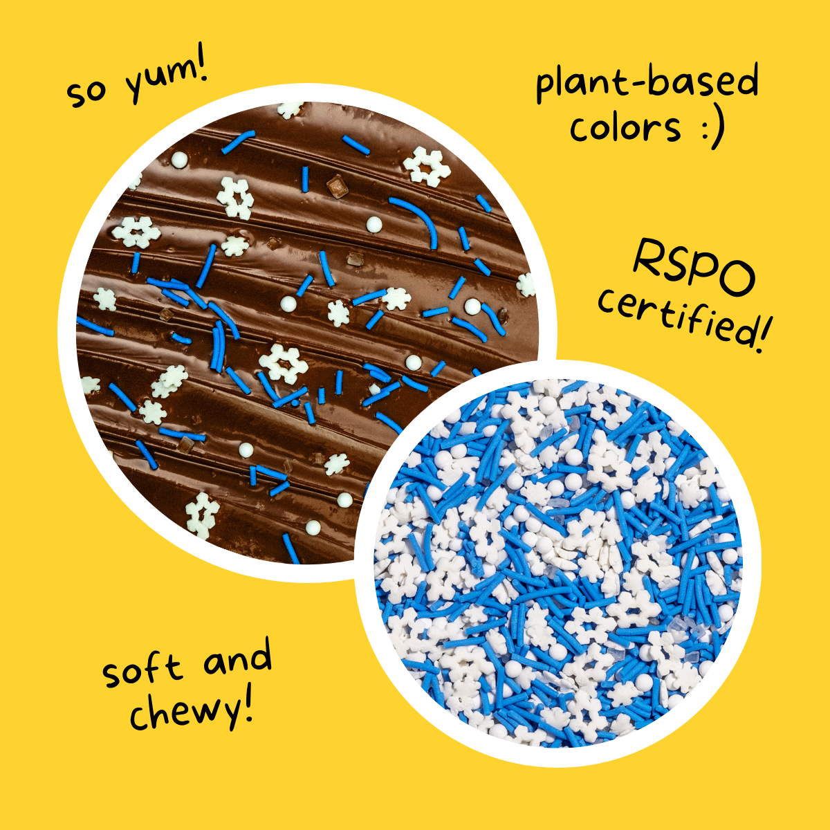 Supernatural Dye-Free Snowfall Sprinkles