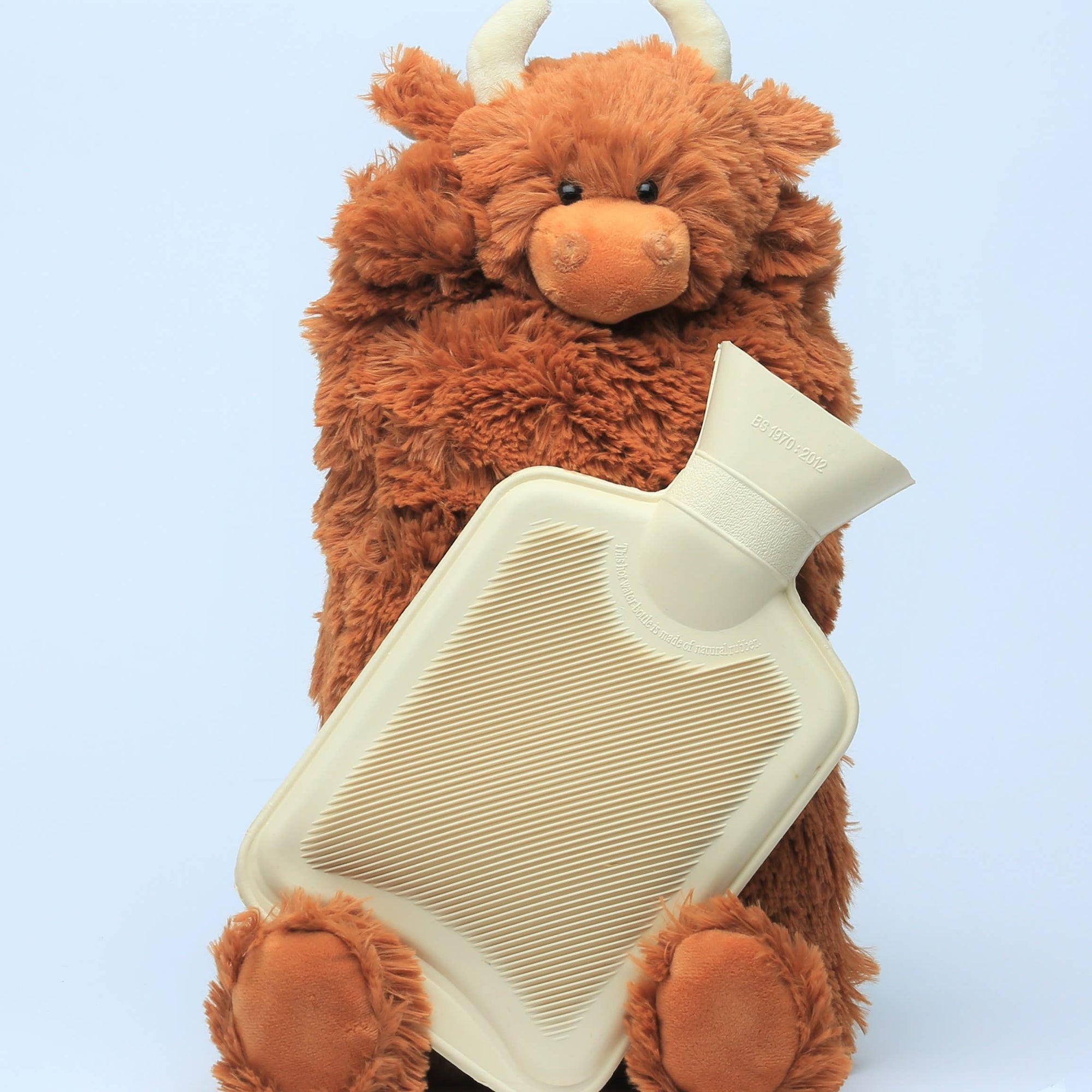Highland Cow Hot Water Bottle - Brown