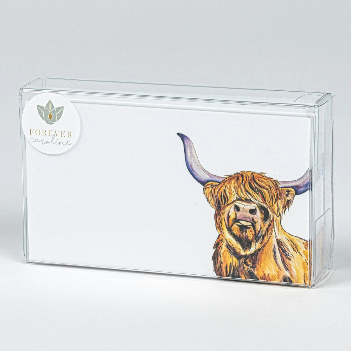 Highland Cow Tiny Cards | Pack of 60 "Love Notes"