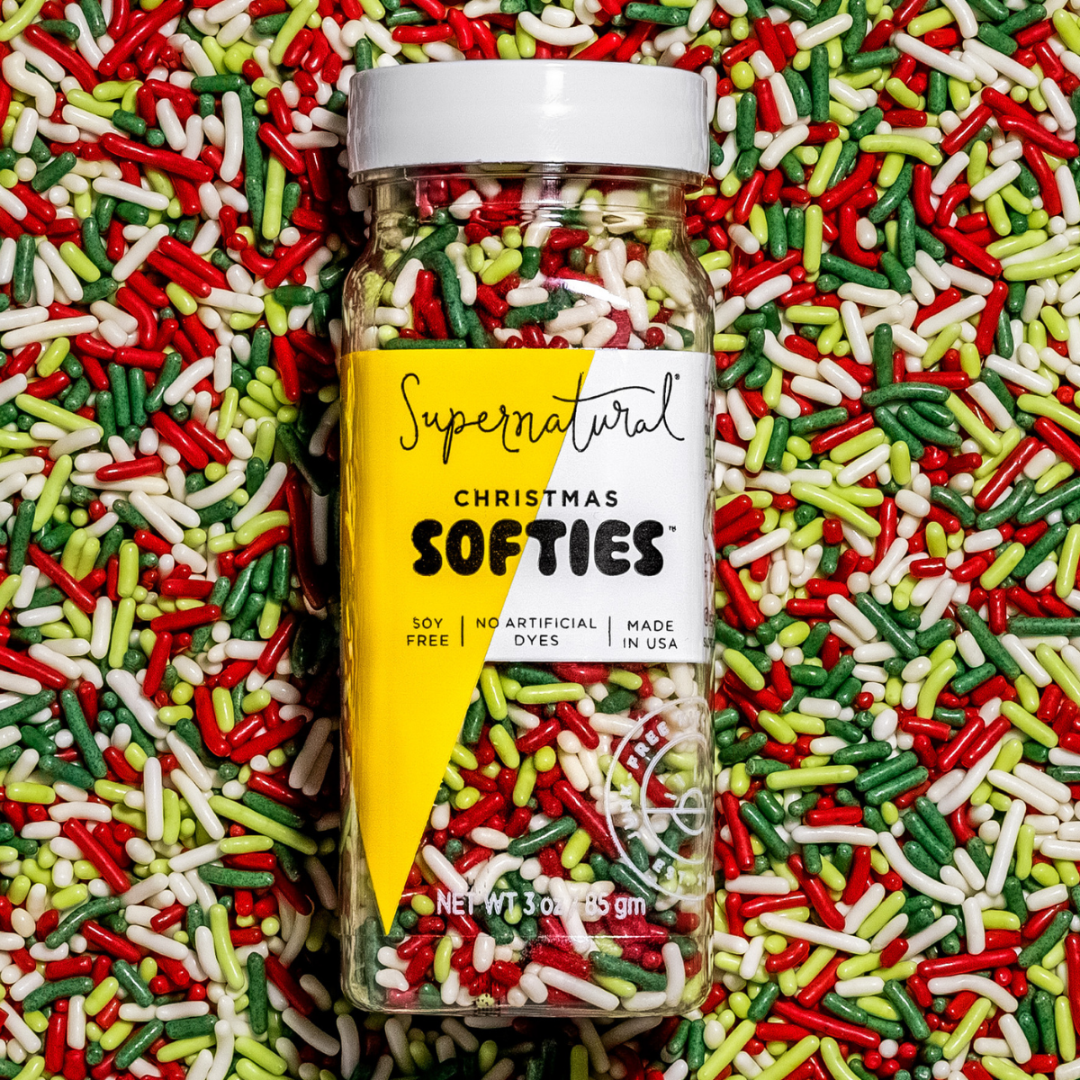 Supernatural Dye-Free Christmas Softies Sprinkles
