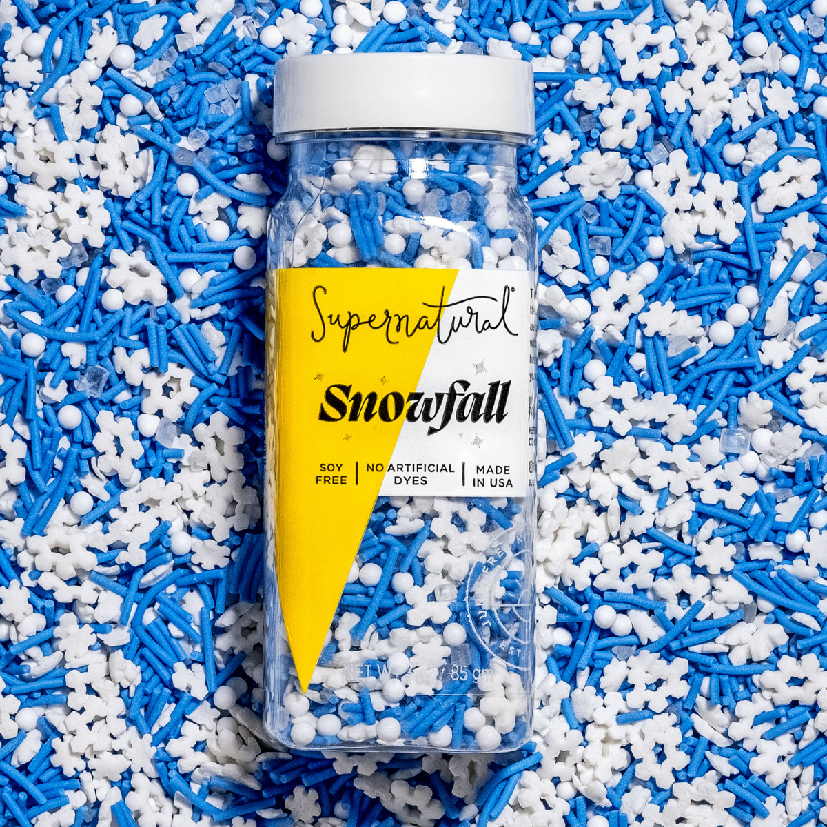 Supernatural Dye-Free Snowfall Sprinkles