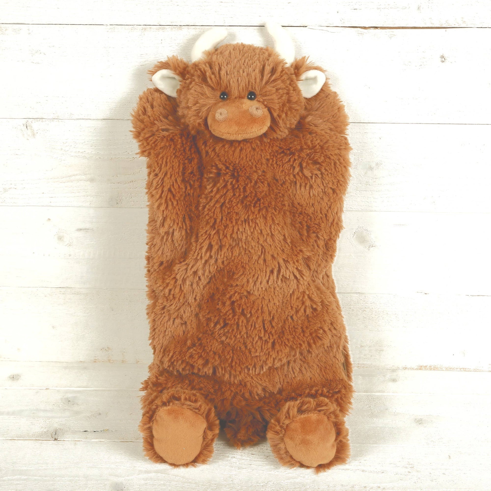 Highland Cow Hot Water Bottle - Brown