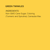 Supernatural Dye-Free Twinkles Sanding Sugar: Green