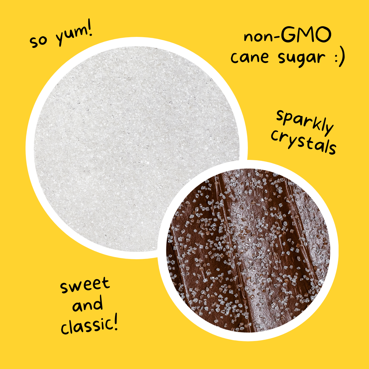 Supernatural Dye-Free Twinkles Sanding Sugar: Crystal Clear