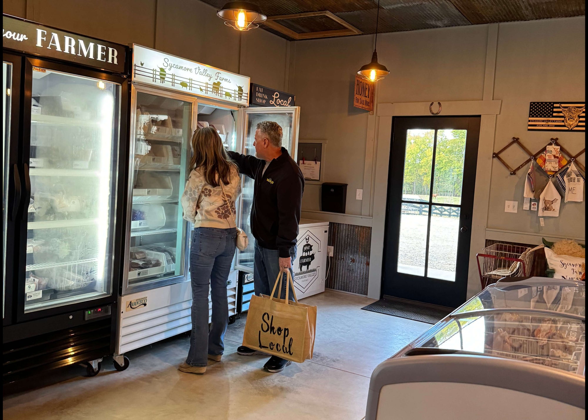 farm store shoppers