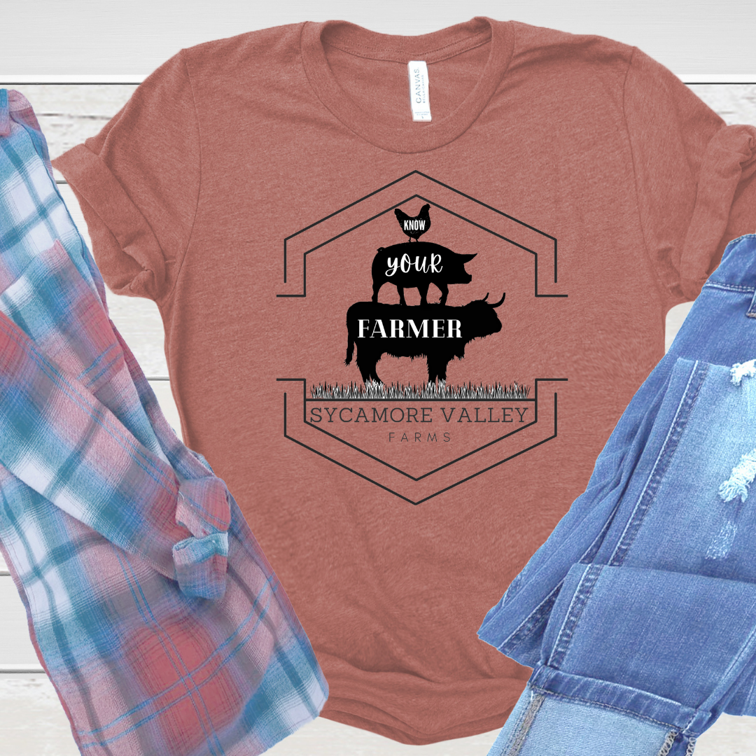 KNOW YOUR FARMER T-SHIRT - CLAY